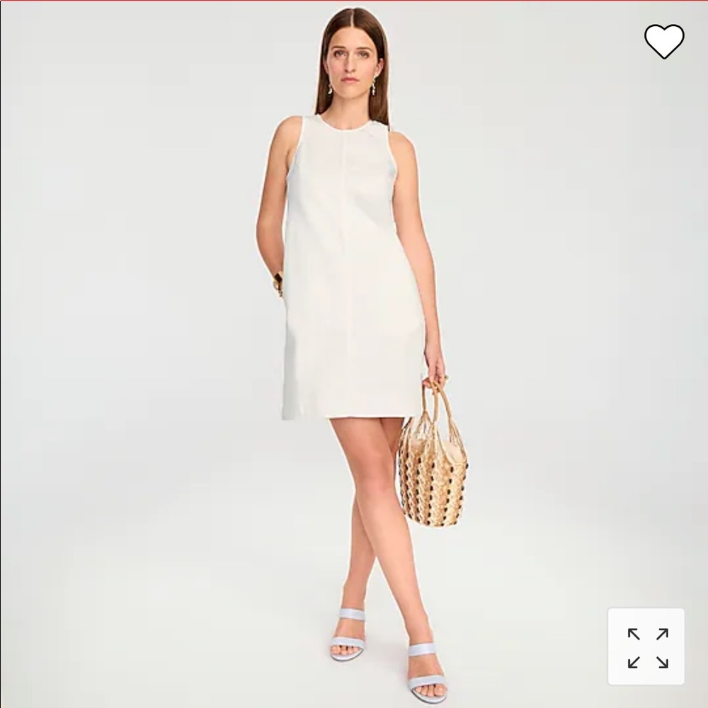 J.Crew Denim White Shift Dress